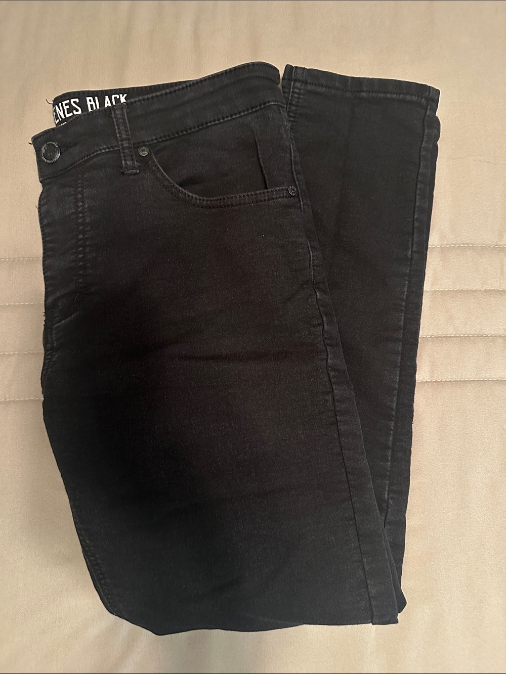 Vintage Genes Black Men’s Skinny Fit Jeans | W34 L30